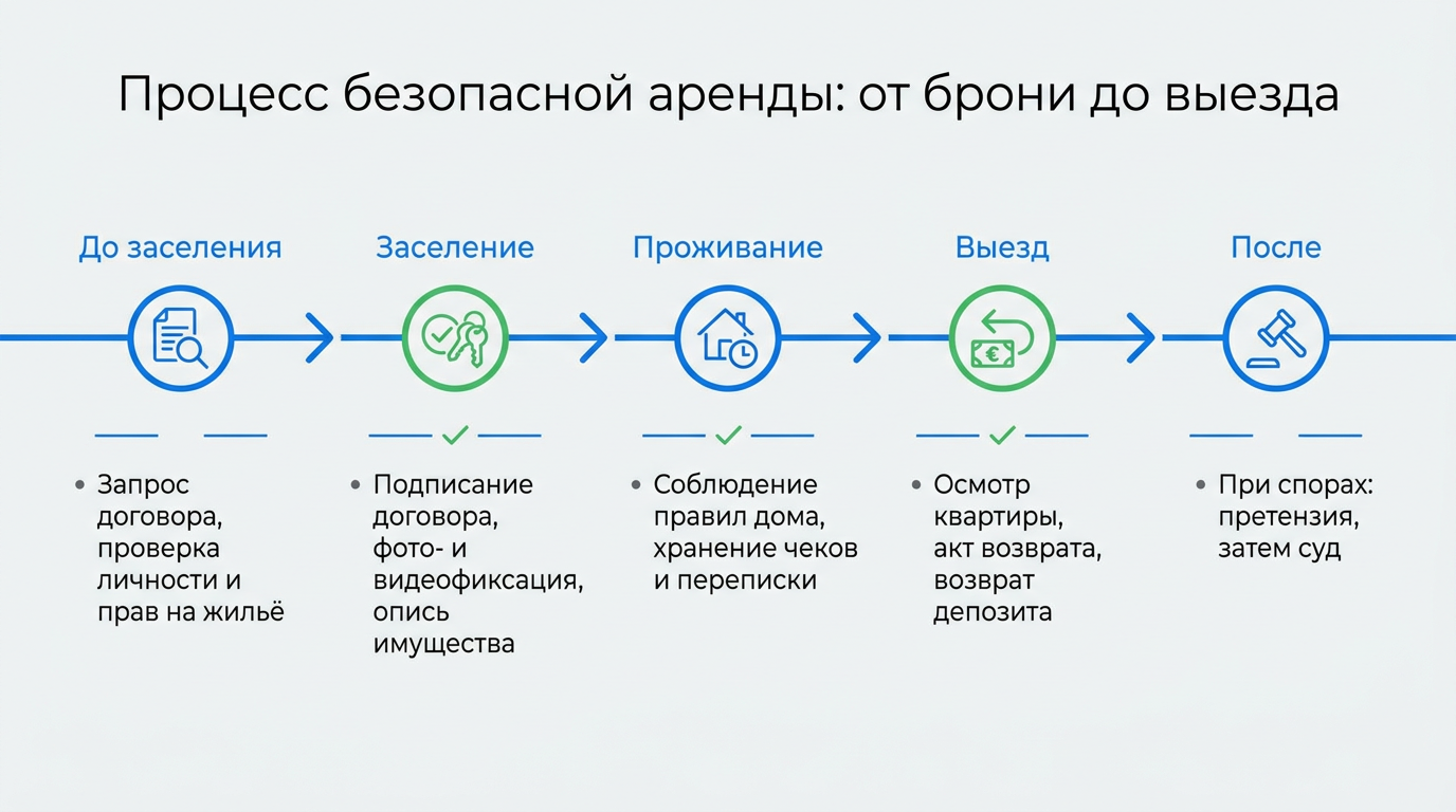 Процесс безопасной аренды